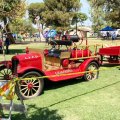 The fire department's first vehicle was on display as well.